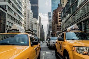 City Streets and Yellow Cabs